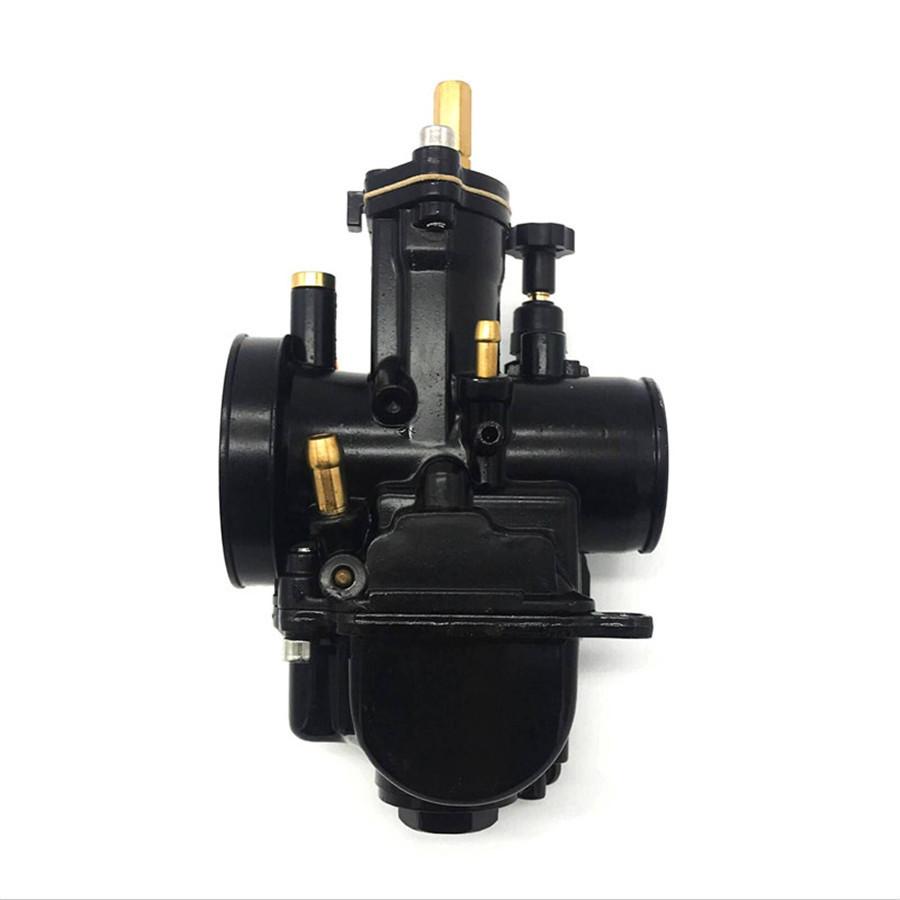 28Mm Flat Slide Carburetor +Repair Kit For Pwk Carburetor ScooterAtv 2 Stroke Cycle 80Cc 100Cc 125Cc 250Cc 350Cc Yamaha Honda Suzuki Kawasaki Gas