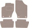 Beige Velours-Fußmatten für: Peugeot 308 I Schrägheck, Kombi, SW (2007-2013)