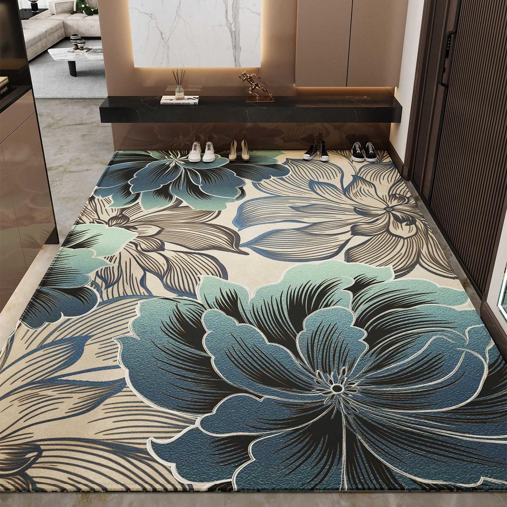 Entrance Mat Foyer Entrance Mat Home Floor Mat Light Luxury Dirt Resistant Anti Slip Entrance Carpet