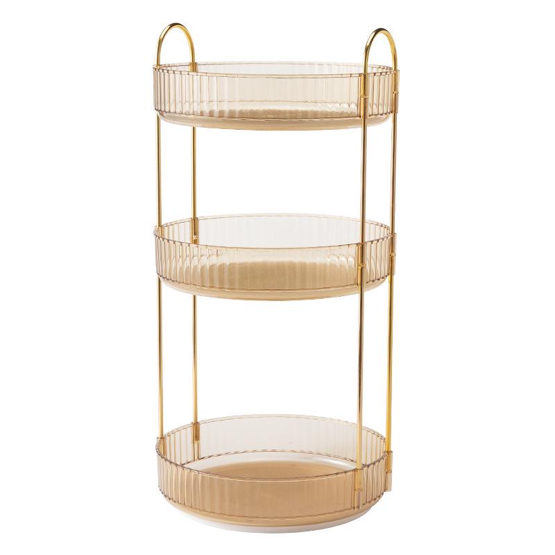 Rotating Luxury Cosmetics Storage Box for Vanity Table and Bathroom