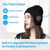 Unisex Knitted Bluetooth Music Hat with Built-in Headphones - Warm, Thick Winter Ear-covering Design