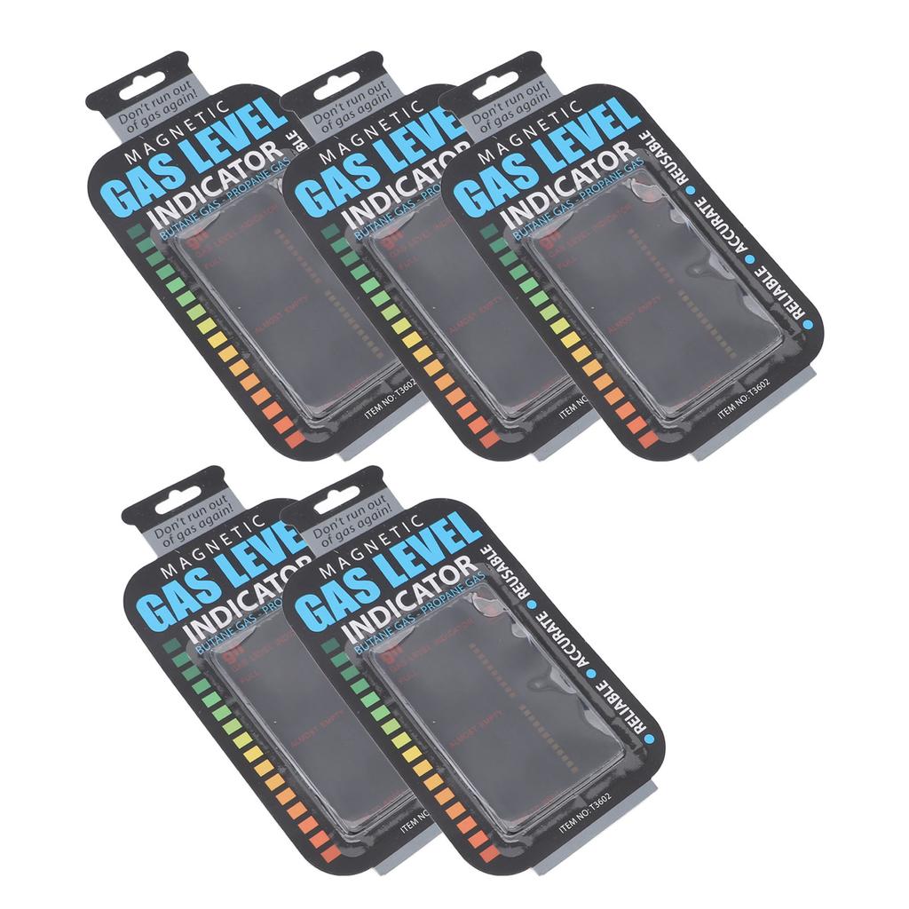 5pcs Gas Level Indicator Portable Magnetic Propane Fuel Level Indicators for Travel Camping