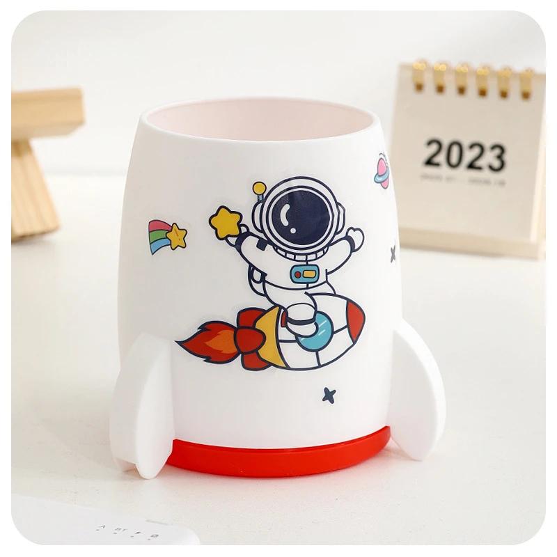 

Kawaii Rocket Pen Pendant Pot Holder Kiss Storage Box Desk Organizer Multifunction Washi Tape Канцелярские товары для офиса