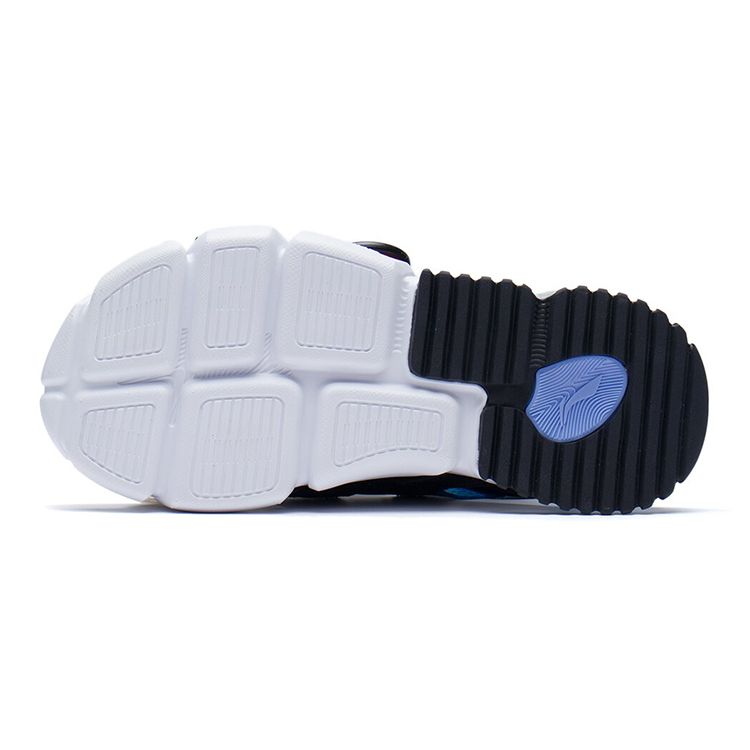 Li Ning Genç Günlük Spor Şok Emici Sandaletler Çocuk Sandaletleri Siyah Sarı Mavi YKUS002-5