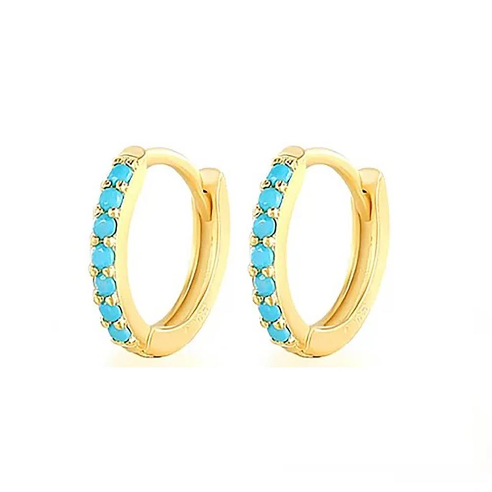 1 Pair Stainless Steel Cubic Zirconia Minimal Hoop Earrings for Women Small Huggie Thin Cartilage Helix Tragus Piercing Jewelry