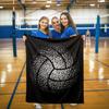 Volleyball Print Flannel Blanket Bedspread Nap Blanket Sports Theme Blanket