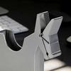 Creative Wooden Horse-Shaped Clip Storage Box Metallic Texture Pen Holder Note Business Card Organizer Cute Animal Desktop Decor for Office School