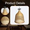 Handcrafted Bamboo Lampshade Retro Lamp Cover Decorative for Indoor Lighting Aesthetic Style