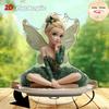2D Flat Rotatable Acrylic Tabletop Ornament Fairy Figurine On Exquisite Plate With 360 Degree Rotating Base