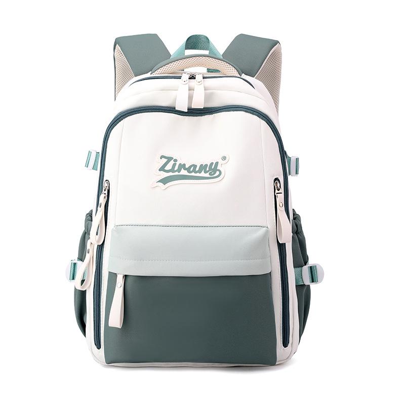 Student Japanese large-capacity backpack Girl simple and versatile schoolbags backpack Unisex polyester material school bags