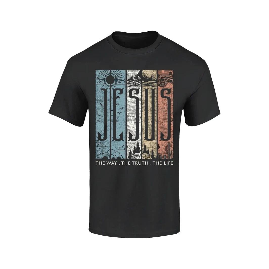 Jesus The Way. The Truth. The Life. T-T-Shirt Christian T-Shirt 4XL