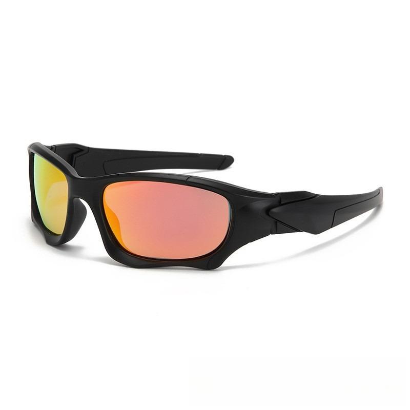 Lunettes de Soleil de Sport Unisexe UV400 Coupe-Vent Anti-Sable Protection UV Tendance Lunettes d'Extérieur pour la Sécurité des Yeux