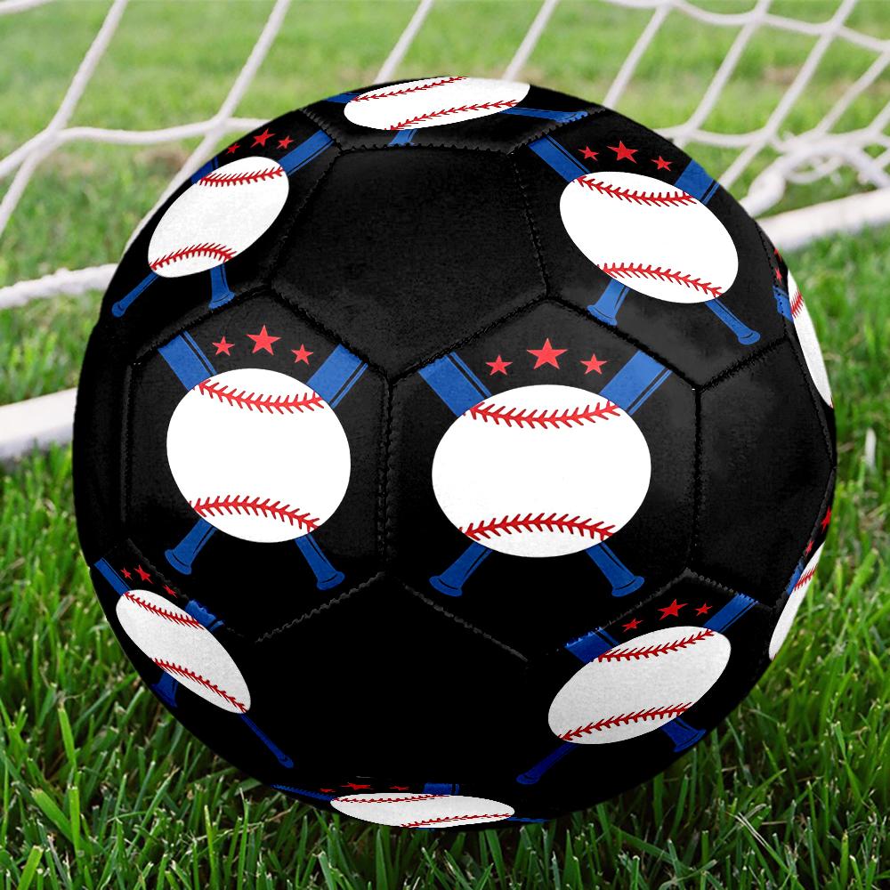 Baseball Theme Size 5 Soccer Ball, Suitable for Both Indoor and Outdoor Matches, a Gift Suitable for Everyone.