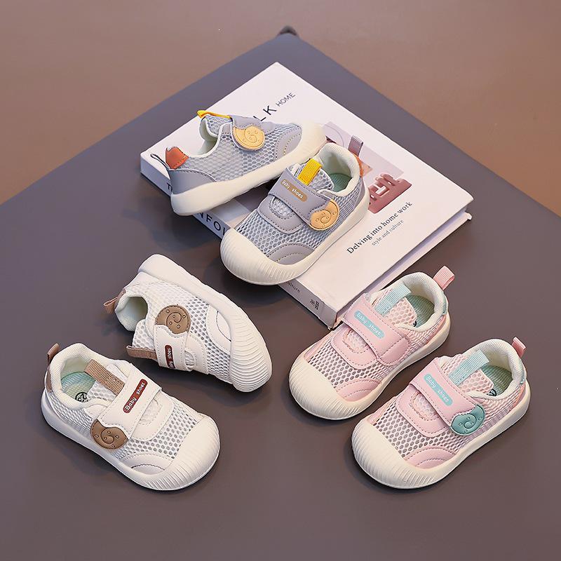 Breathable Mesh Toddler Walking Shoes for Boys & Girls - Soft Sole for Spring/Summer