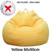 Lazy Sofas Cover Large Bean Bag Cover Without Filler And Sofa Inner Liner Living Room Home Tatami Lounger Comfortable Seat Cover