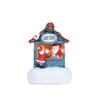 Santa House Miniatures Resin Christmas Microlandscape Ornament Christmas Small House Lamp  Kid Gift