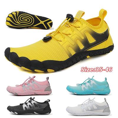 Chaussures d'eau unisexes pieds nus pour hommes, chaussures d'eau à cinq doigts pour femmes, drainage, plage, sport, natation, séchage rapide, plongée, randonnée, pataugeoire, chaussures de fitness