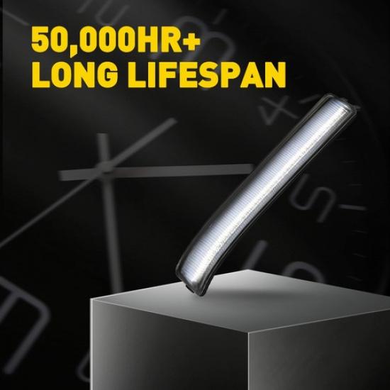 2x White Reflector LED Side Mirror Lights Turn Signal Lamp For 2009-14 Ford F150