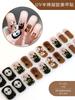 20 Pcs Halloween Christmas UV Semi Cured Gel Nail Stickers Self Adhesive Long Lasting Popular Nail Art Wraps