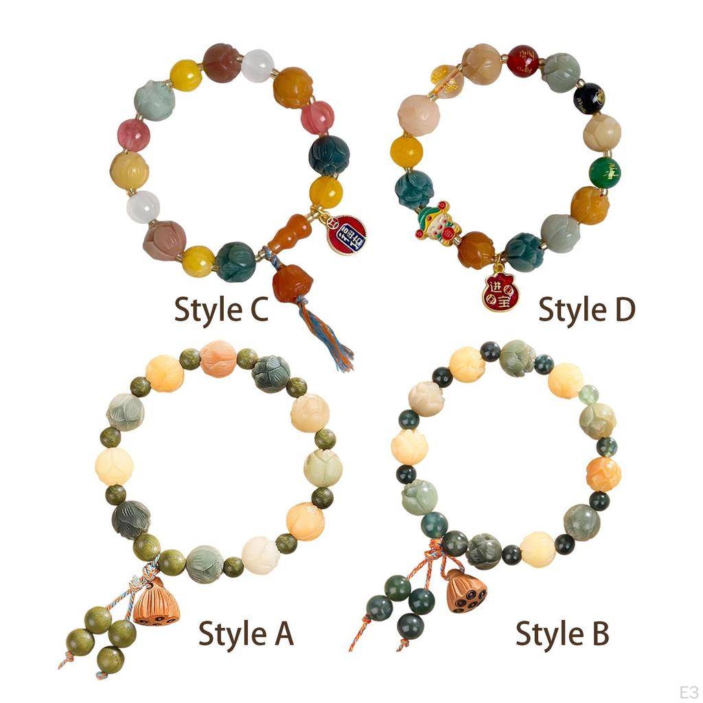 Bodhi Lotus Bracelet Hand String for Women Teen Girls