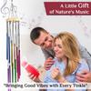 Wind Chimes for Home Décor – Positive Energy Decoration for Living Room, Bedroom, Multicolor 12-Pipe