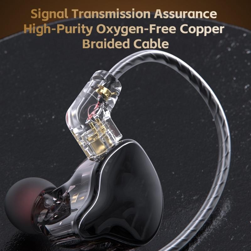 High Clear In Ear Wire Headphones Earphone With 11Mm Dynamic Driver For Music And Gaming Sport Earbud 3.5mm Port