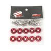 M6 Alluminio 10 Pz/Confezione Viti Esagonali Modificate per Auto Rondella Parafango JDM Paraurti Motore Concave