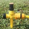 3Pcs 360° Rotation Automatic Lawn Sprinkler Adjustable Nozzle Corrosion Resistant Garden Watering System Buried Plug Irrigation Tool