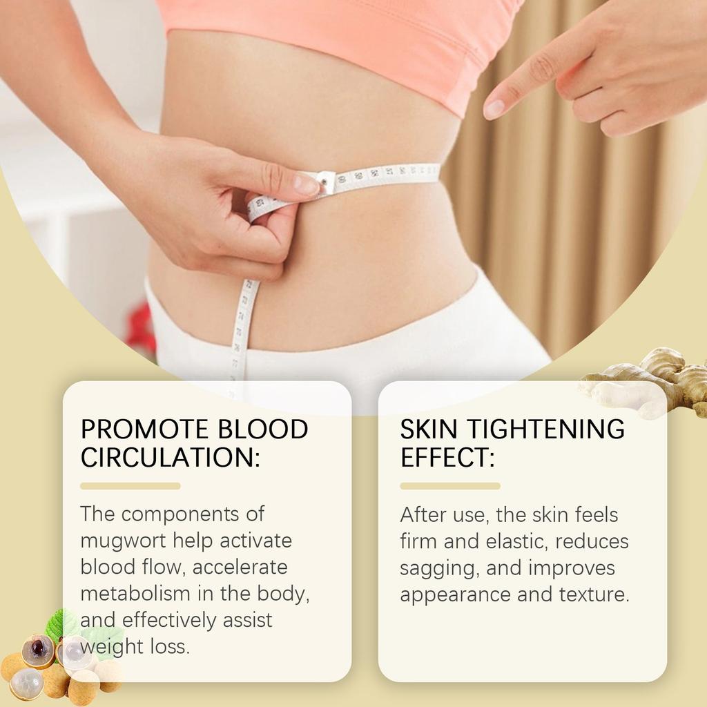 Slimming Patch Self Adhesive Mugwort Belly Patch For Men And Women With Natural Plant Extracts,Easy To Apply Belly Stickers With Absorption