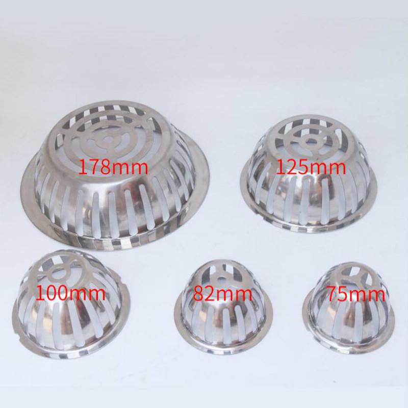 Odpływ podłogowy dachowy ze stali nierdzewnej zapobiegający zatykaniu, Rura kanalizacyjna rynny dachowej Filtr przeciw szczurom, Duży przepływ Sitko deszczowe