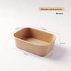 Disposable Kraft-Style Rectangular Food Container