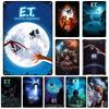 E.T. the Extra-Terrestrial Movie Metal Poster Vintage Wall Plate Bar Club Industrial Decor Metal Tin Sign Vintage Metal Plaque