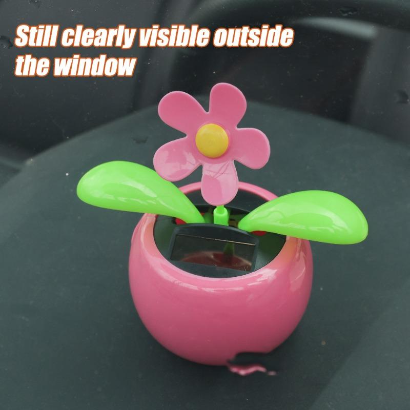Auto Solar Schwingende Sonnenblume Dekoration Niedliche Biene Sonnenblume Blume Spielzeug Auto Innenraum Dekoration Styling Heimdekorationen Zubehör