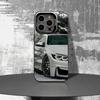 Cool Car Phone Case For iPhone 16,15,14,13,12,11,Pro,XS,Max,Plus,Mini,SE4,E B-BM-WES Black Matte Shockproof Cover
