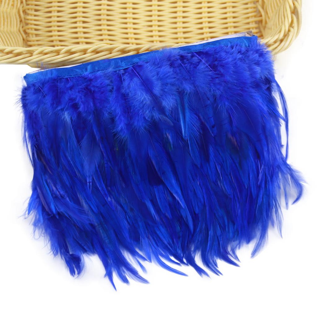 Feather1/5/10 Meter Rooster Chicken Feather Trims 4-6 Inch Natural Feathers for DIY Crafts Costume Clothing Hat Mask Making