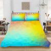 Geometric Duvet Cover Set Psychedelic Swirl Eyes Bedding Set Microfiber Colorful Abstract Pattern Quilt Cover With Pillowcases
