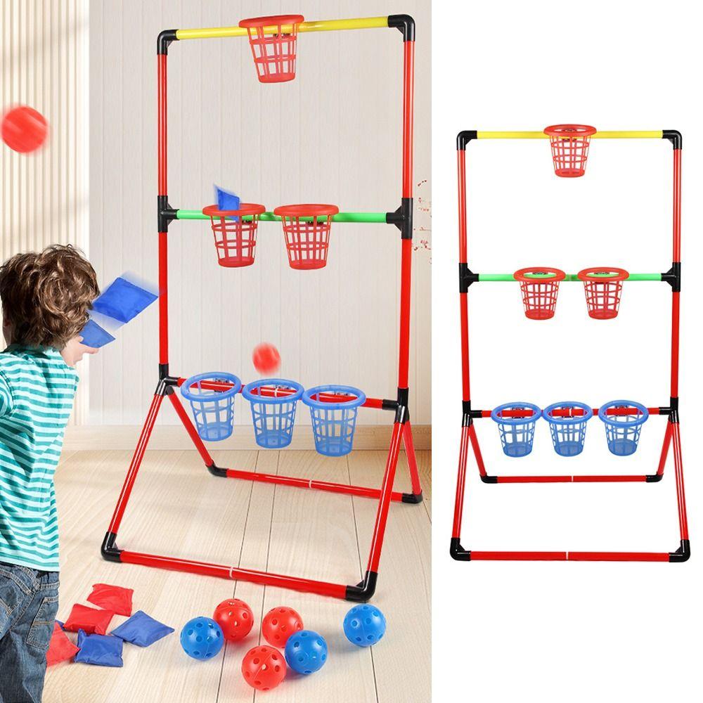 Interactive Outdoor Bucket Game Set Portable Carnival Games Combo Set Backyard Game Supplies