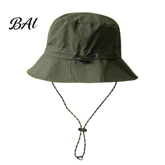 Sunshade Hat for Hiking Foldable Bucket Hat, with Adjustable Drawstring, Windproof Quick-dry Cotton Polyester Beach Wide Brim Sun Protection