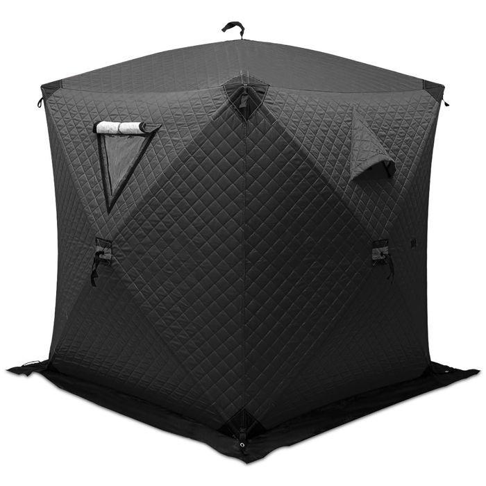 Tente de camping - GI92 - 1-2 personnes - étanche - convertible en tente sauna - 180x180x210 cm