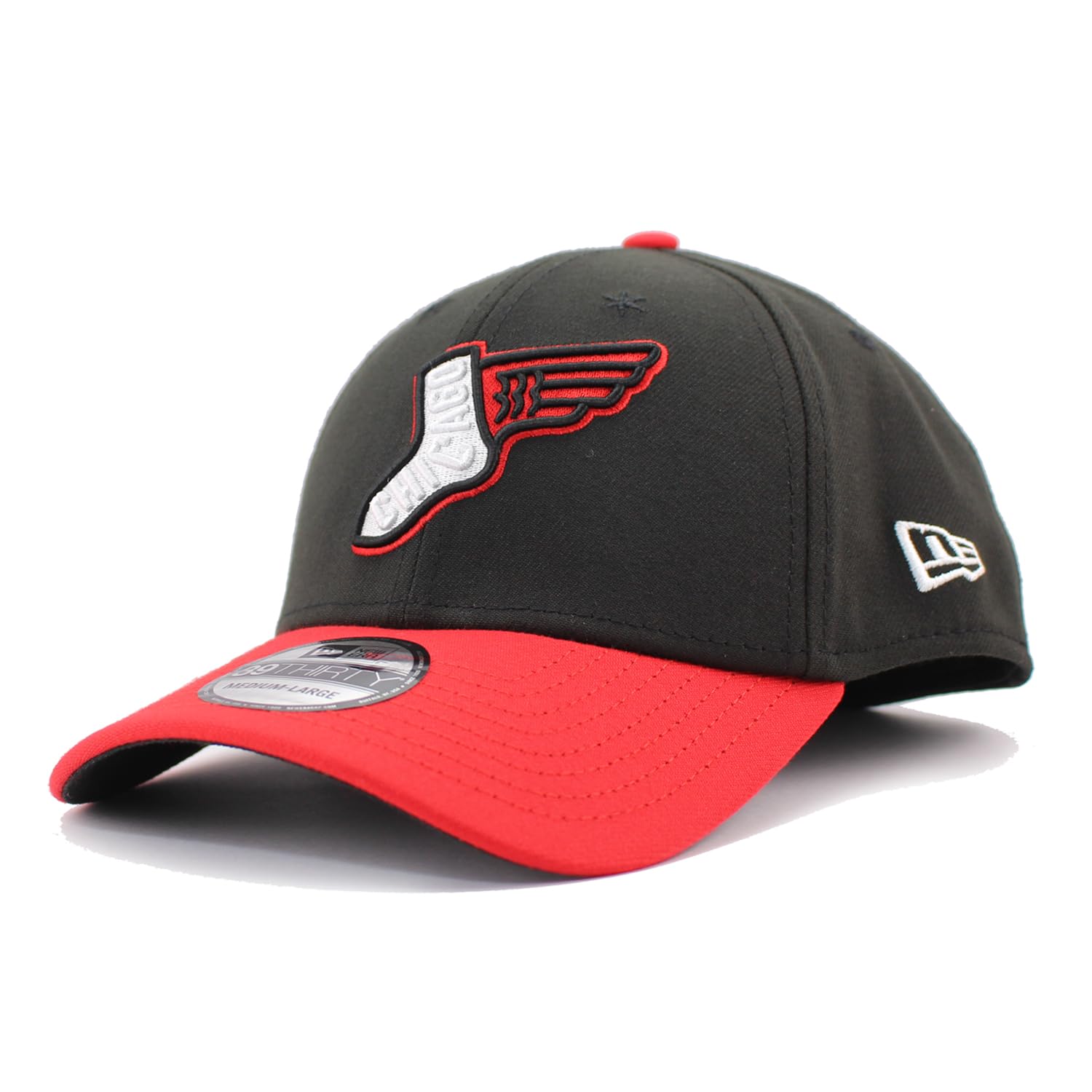 

New Era City Connect 39THIRTY Chicago White Sox MLB CITY CONNECT ALTERNATE FLEX FIT CAP CHICAGO WHITE SOX Эластичная кепка 3930 Размер ЧЕРНО-КРАСНЫЙ Мужская чёрный