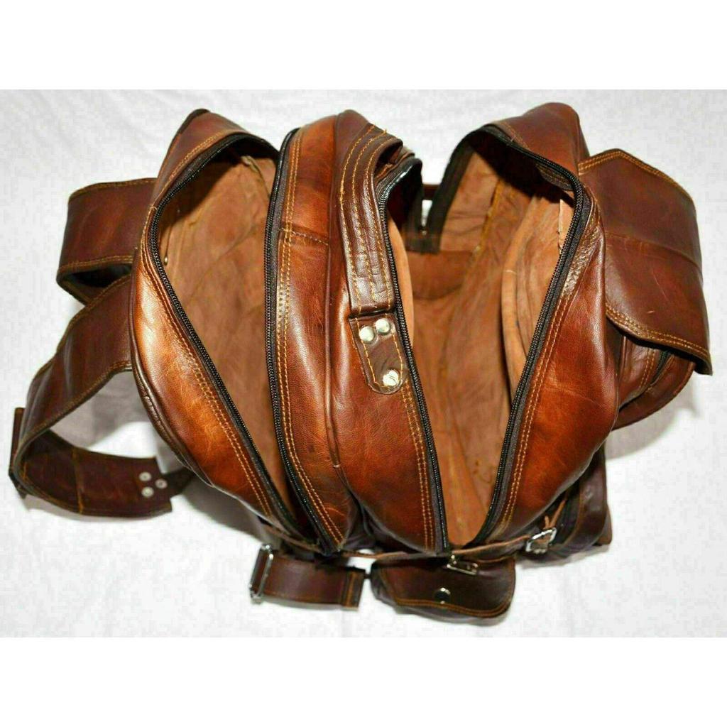 Umweltfreundlicher, luxuriöser Vintage-Lederrucksack für Herren, Schultertasche, Aktentasche