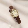 Medieval Style Pointer Light Luxury Niche High-Value Leather Decoration Women'S Waterproof Quartz Watch