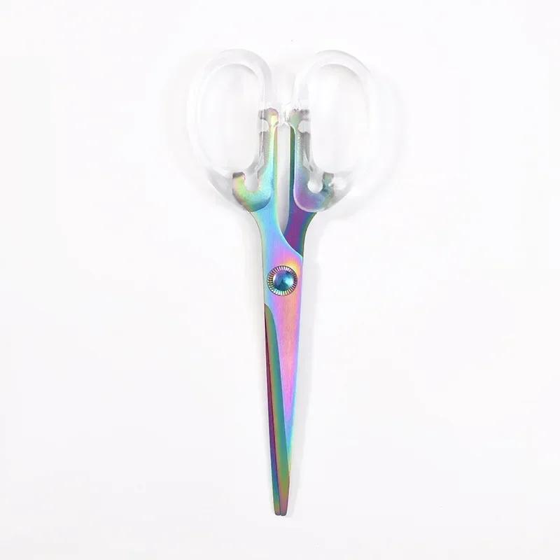 Nordic Style Simple Advanced Transparent Office Supplies Rose Gold Stapler Staple Remover Hole Punch Scissors School Stationery