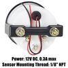 52mm 12V Digital Car Water Temp Gauge 40-120℃ White Light Water Temp Celsius Gauge 1/8NPT Adapter Modified Car Water Temp Gauge