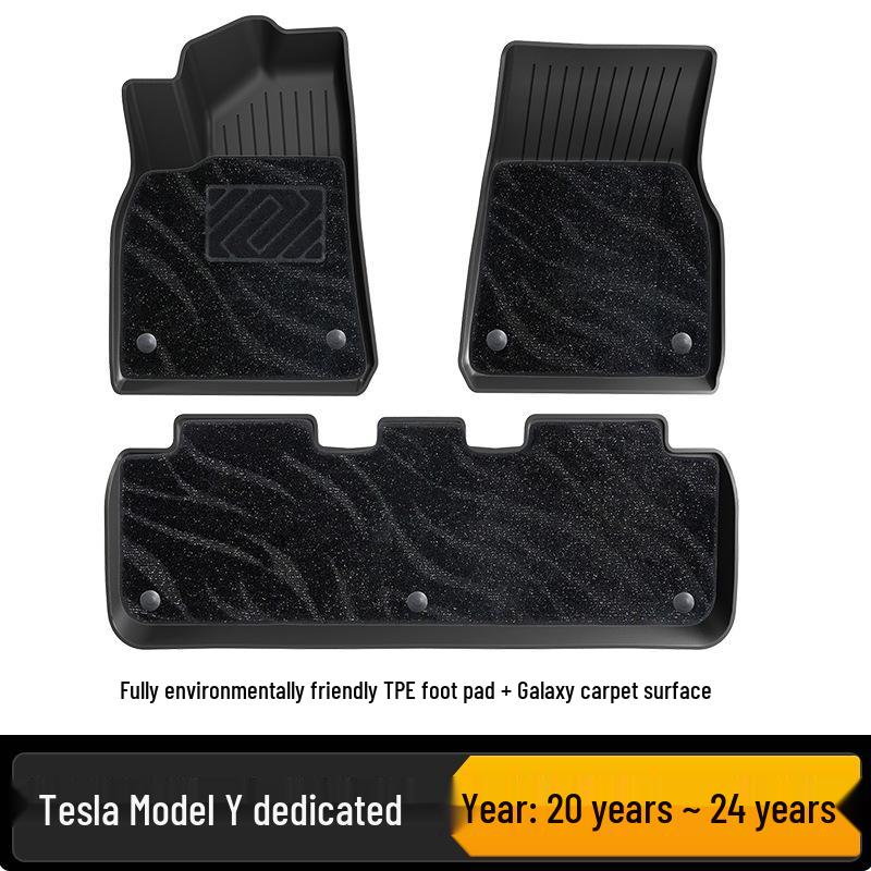Eco-Friendly TPE All-Weather Floor & Trunk Mats for Tesla Model Y