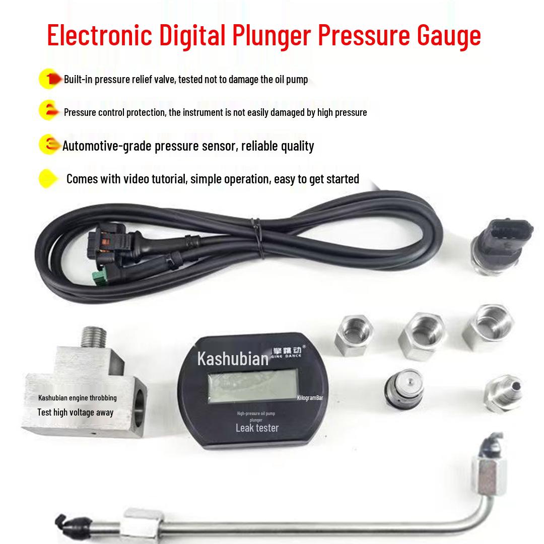 Digital Engine Knock & Oil Circuit Pressure Tester with Real-time Display