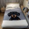 Cute Dachshund Flannel Blanket Warm Soft Halloween Christmas Couch Warm Cozy Decorative Decor Gift for All Season