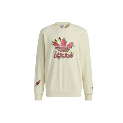 adidas Originals Fangtastic Collection Sweatshirts Men's Sandstorm Soil Crew Neck Moderate Regular H09183