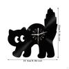 Wall Clock Decoration Cat Shape Ideal Gift Practical Convenient Home Decor Hanging for Living