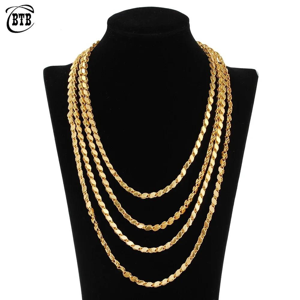 4mm Wide Diamond Chain Gold Charm Necklaces Various Sizes Can Be Matched Freely Pendant Necklace Bracelet Earrings Jewelry